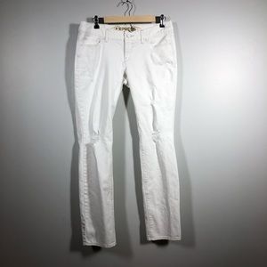 Express White Denim “Zelda Skinny” Jeans, Size 10